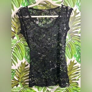 Guess floral lace top